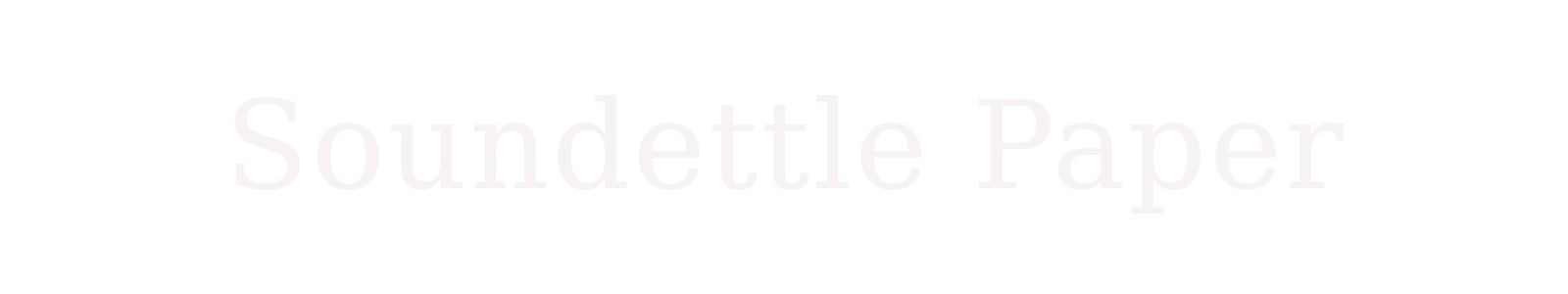 Soundettle Paper
